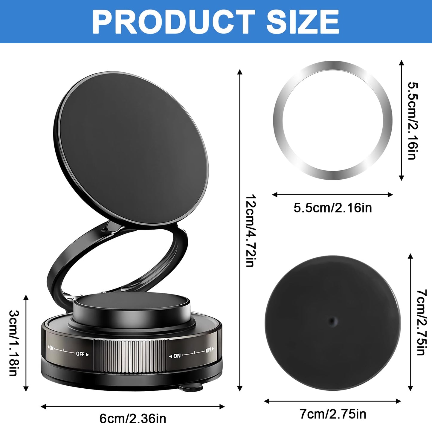 Vacuum Suction Magnetic Bracket - Vistora