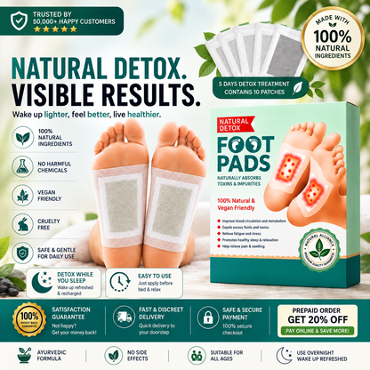 Ayurvedic Detox Pads - Limited Time Offee