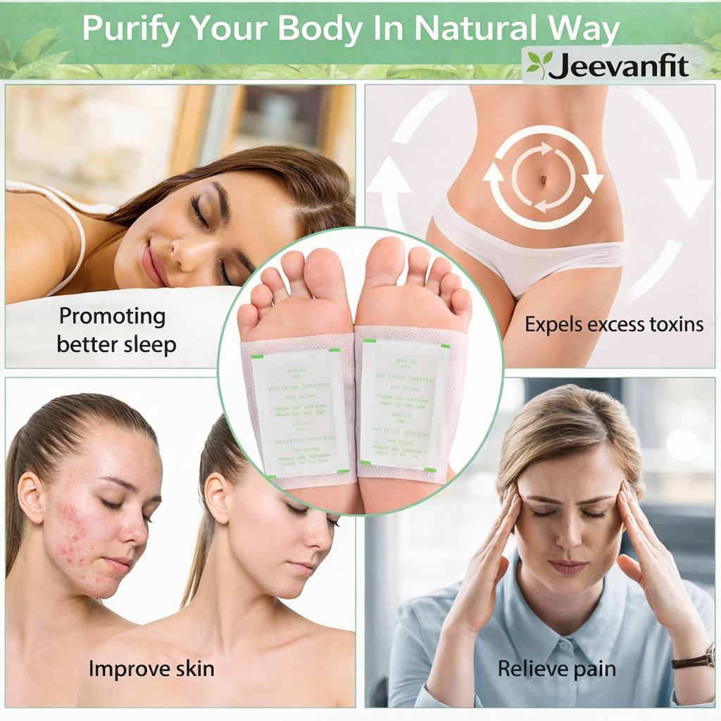 Jeevanfit Herbal Care Foot Patches (Pack of 10) BUY 1 GET 1 FREE