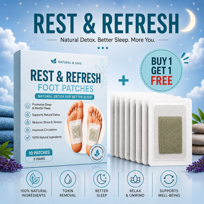 Rest & Refresh™ Foot Patches | Buy 1 Get 1 Free  🌿✨