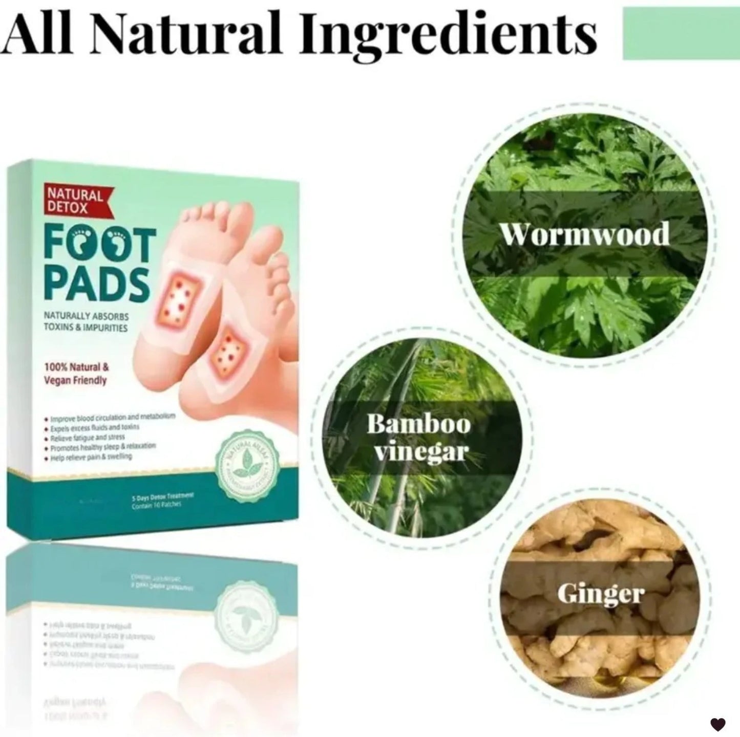 Natural Detox Foot Patches  (2x10 packs) BUY 1 GET 1 FREE