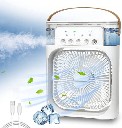 Portable 3 in 1 Air conditioner Fan & Cooler - Instant Cooling for Home, Office & Car