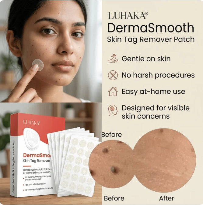 DermaSmooth™ - Tag & Mole Remover Patches ❤️🩹 | Buy 1 Get 1 Free ✨