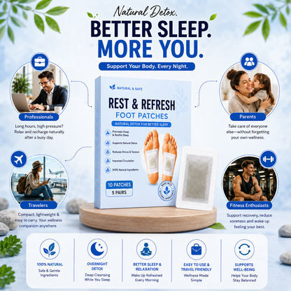 Rest & Refresh™ Foot Patches | Buy 1 Get 1 Free  🌿✨
