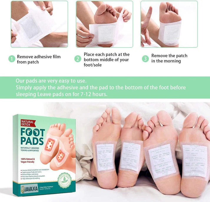 Nirvixa Natural Detox Foot Patches  (2x10 packs) BUY 1 GET 1 FREE