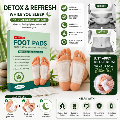 Jeevanfit™ Premium Detox Foot Patches   Buy 1 Get 1 Free ✨